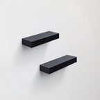15" Floating Wall Shelf with Hidden Brackets – Black — product photo