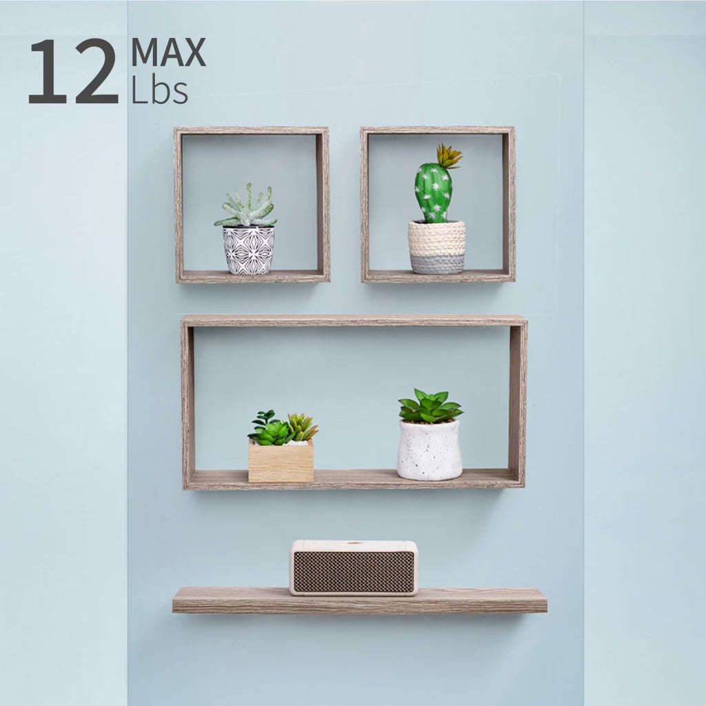 18" Floating Wall Shelf, Wood – Maple — features