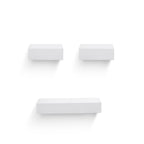 18" Floating Wall Shelf, Wood – White — product photo