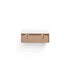 18" Floating Wall Shelf, Wood – White — detail