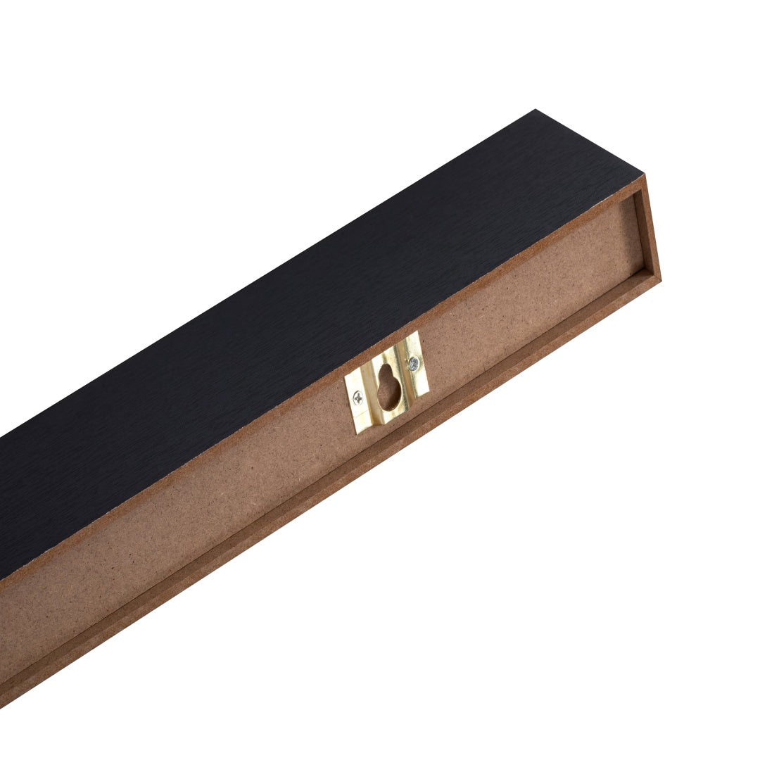 18" Floating Wall Shelf with LED Light – Black — detail