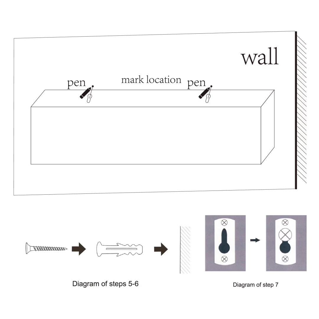 18" Floating Wall Shelf, Wood – White — features