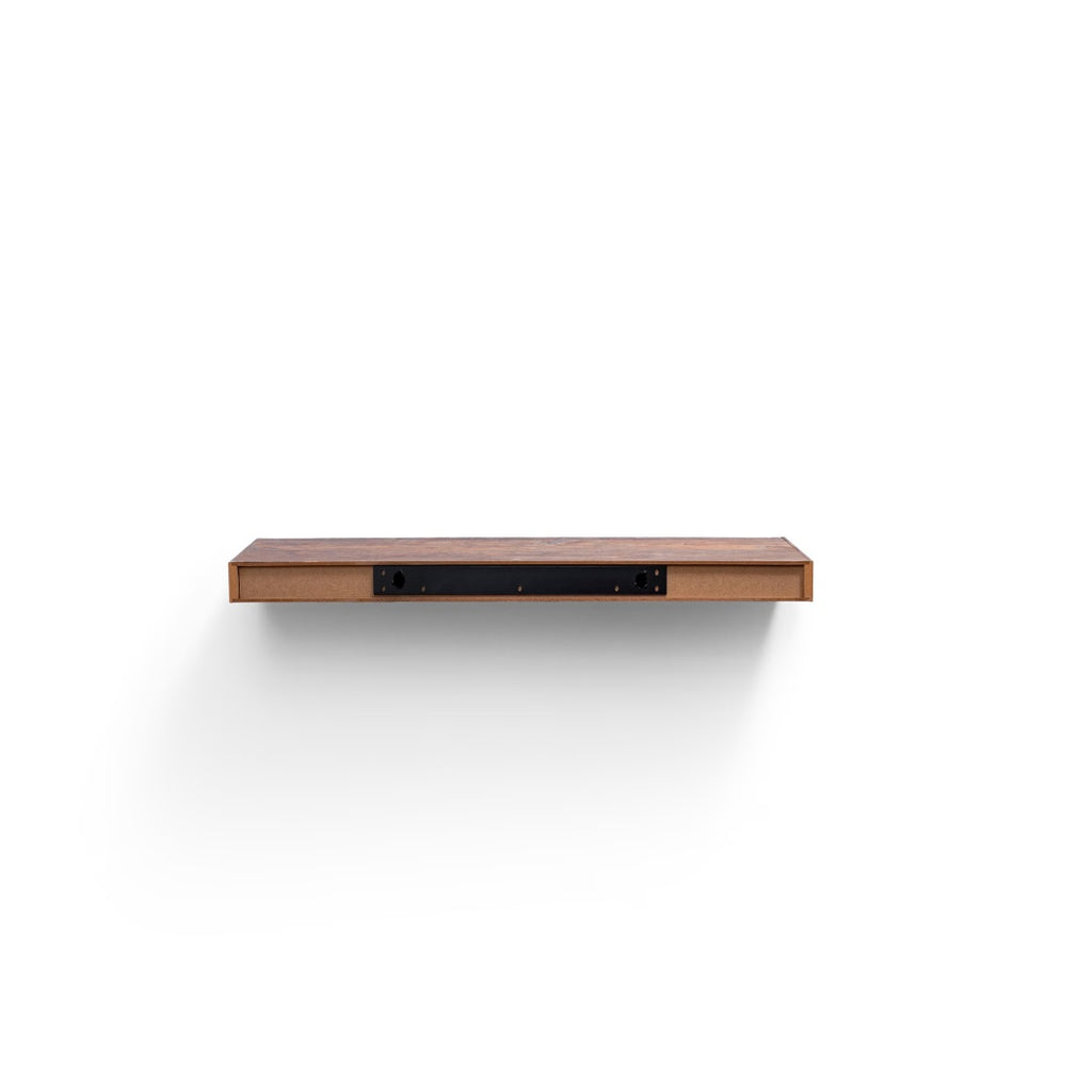 31" Long Floating Wall Shelf, Wood – Brown — product photo