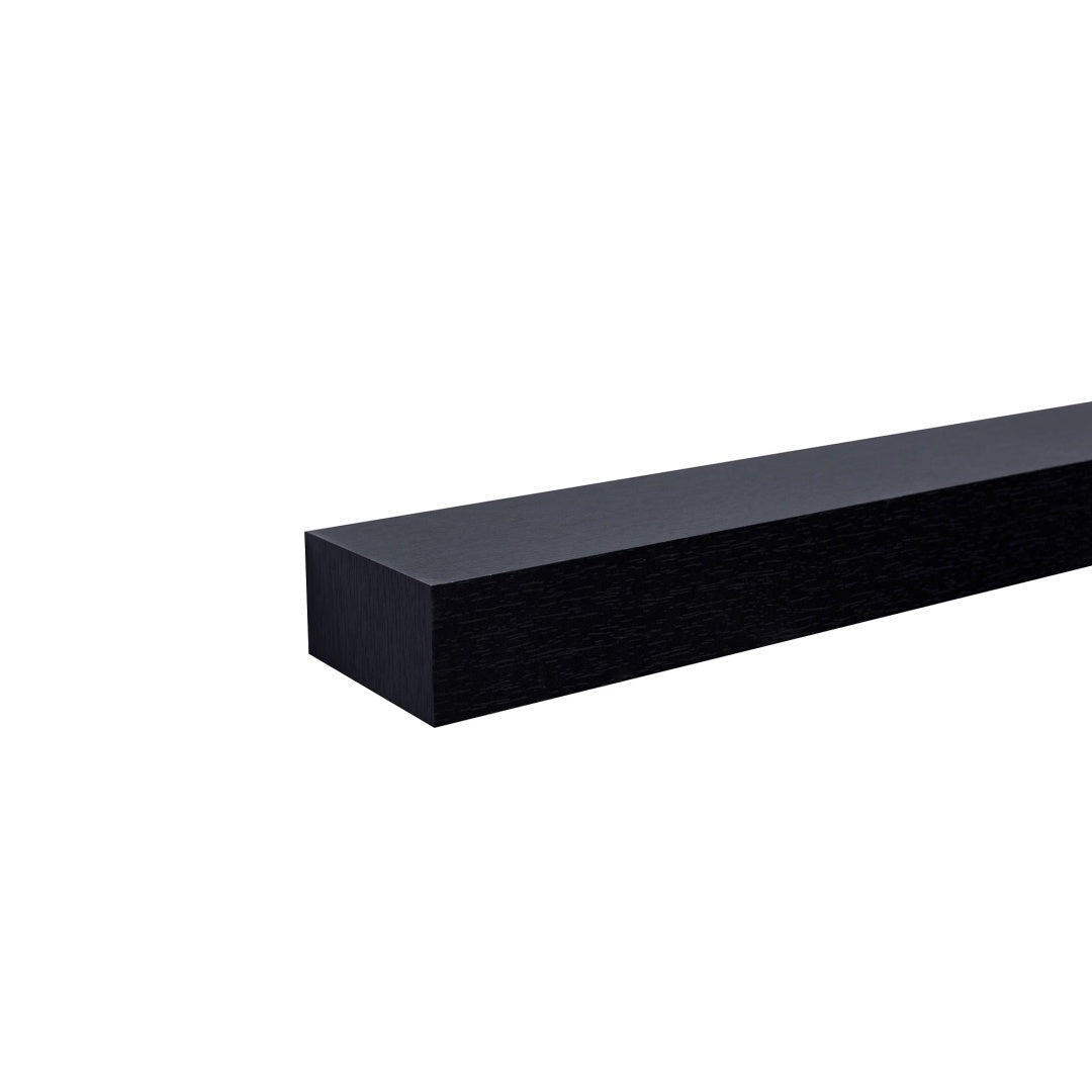 18" Floating Wall Shelf with LED Light – Black — product photo