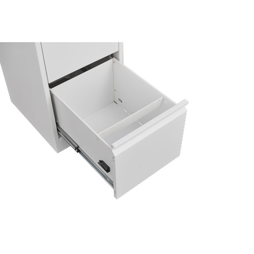 4-Drawer Vertical File Cabinet with Lock – White — detail