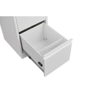 4-Drawer Vertical File Cabinet with Lock – White — detail