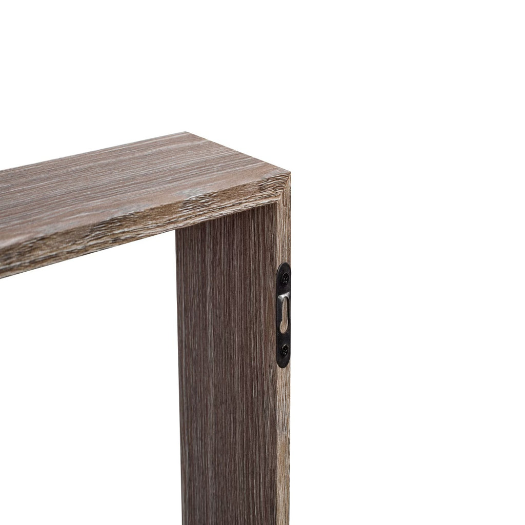 18" Floating Wall Shelf, Wood – Maple — detail