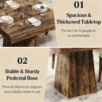 Square Farmhouse Dining Table, 31" – Gray — features
