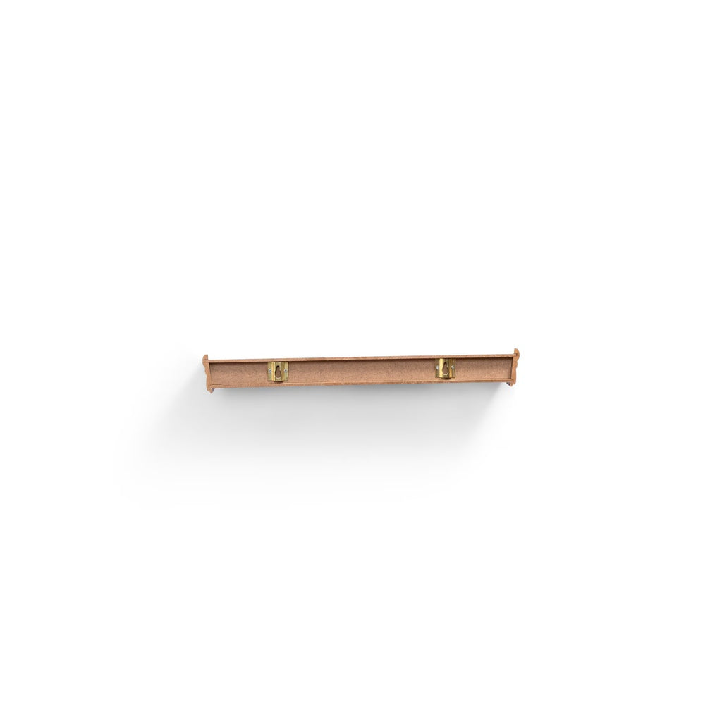 18" Floating Wall Shelf, Wood – Walnut — product photo