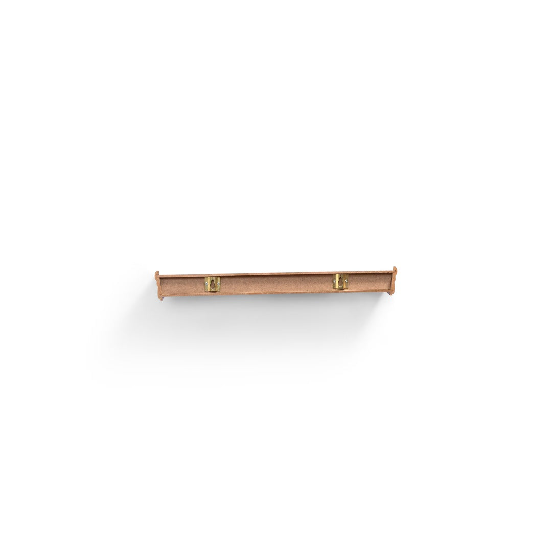 18" Floating Wall Shelf, Wood – Walnut — product photo