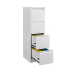 4-Drawer Vertical File Cabinet with Lock – White — product photo