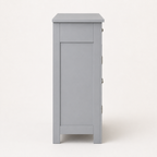 Bathroom Storage Cabinet – 2 Drawers & Cupboard, Adjustable Shelf, Traditional Style, MDF, Grey, 60×30×75cm