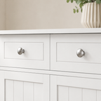 Freestanding Bathroom Storage Cabinet with 2 Drawers & Cupboard – MDF, White, 60×30×75cm