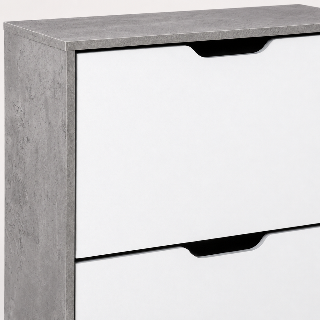 Shoe Cabinet – 2 Drawers, Adjustable Shelves, Up to 8 Pairs, Modern