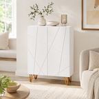 Shoe Cabinet Soft-Close 15–20 Pairs – Particle Board, High-Gloss White, 72 × 31.5 × 95 cm