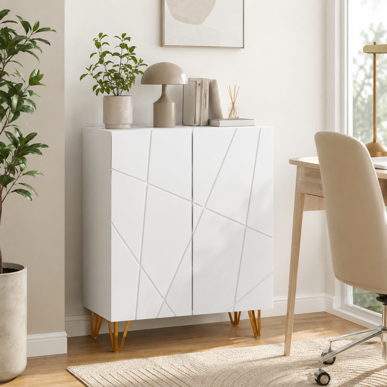 Shoe Cabinet Soft-Close 15–20 Pairs – Particle Board, High-Gloss White, 72 × 31.5 × 95 cm