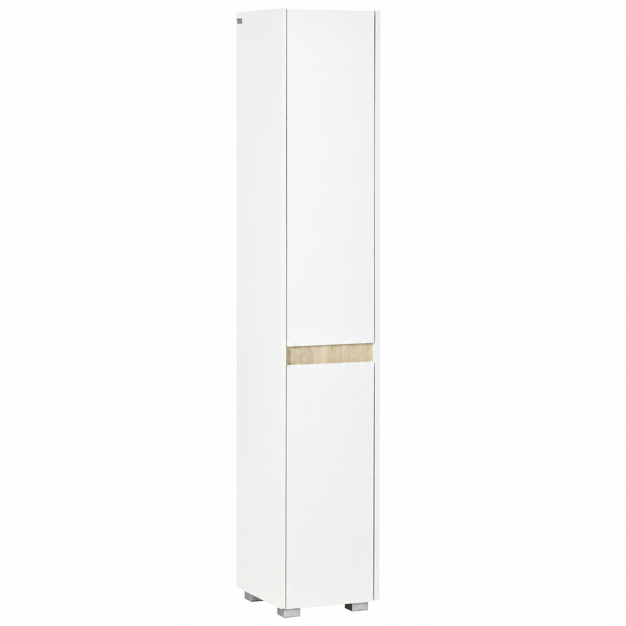 Bathroom Tallboy Cabinet 5-Tier – Particle Board, White, 30 × 33 × 165 cm