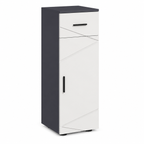 Bathroom Cabinet – Kleankin, Slim, Drawer & Cupboard, Soft-Close, Grey