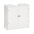 Bathroom Cabinet – Under-Sink, 2-Tier, Vanity Unit, White