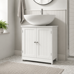 Bathroom Cabinet – Under-Sink, 2-Tier, Vanity Unit, White