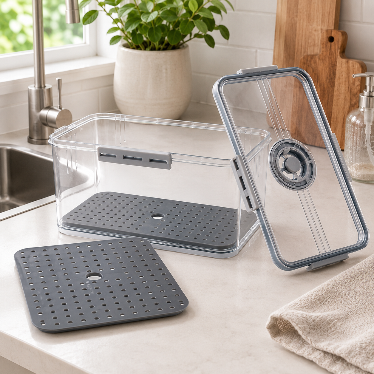 Kitchen Fruit & Vegetable Storage Containers