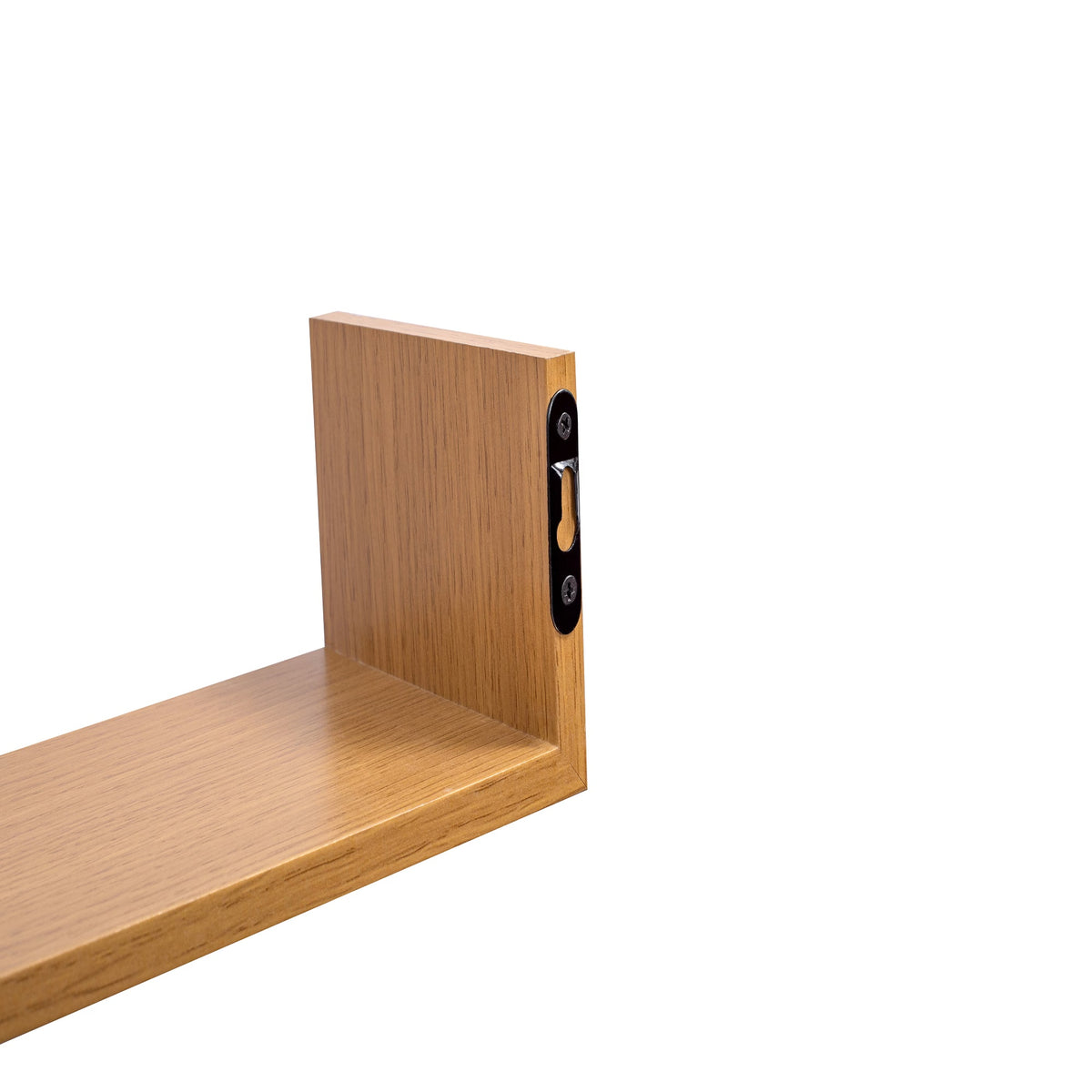 14" Floating Wall Shelf, Wood – Golden — product photo