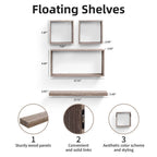 18" Floating Wall Shelf, Wood – Maple — features