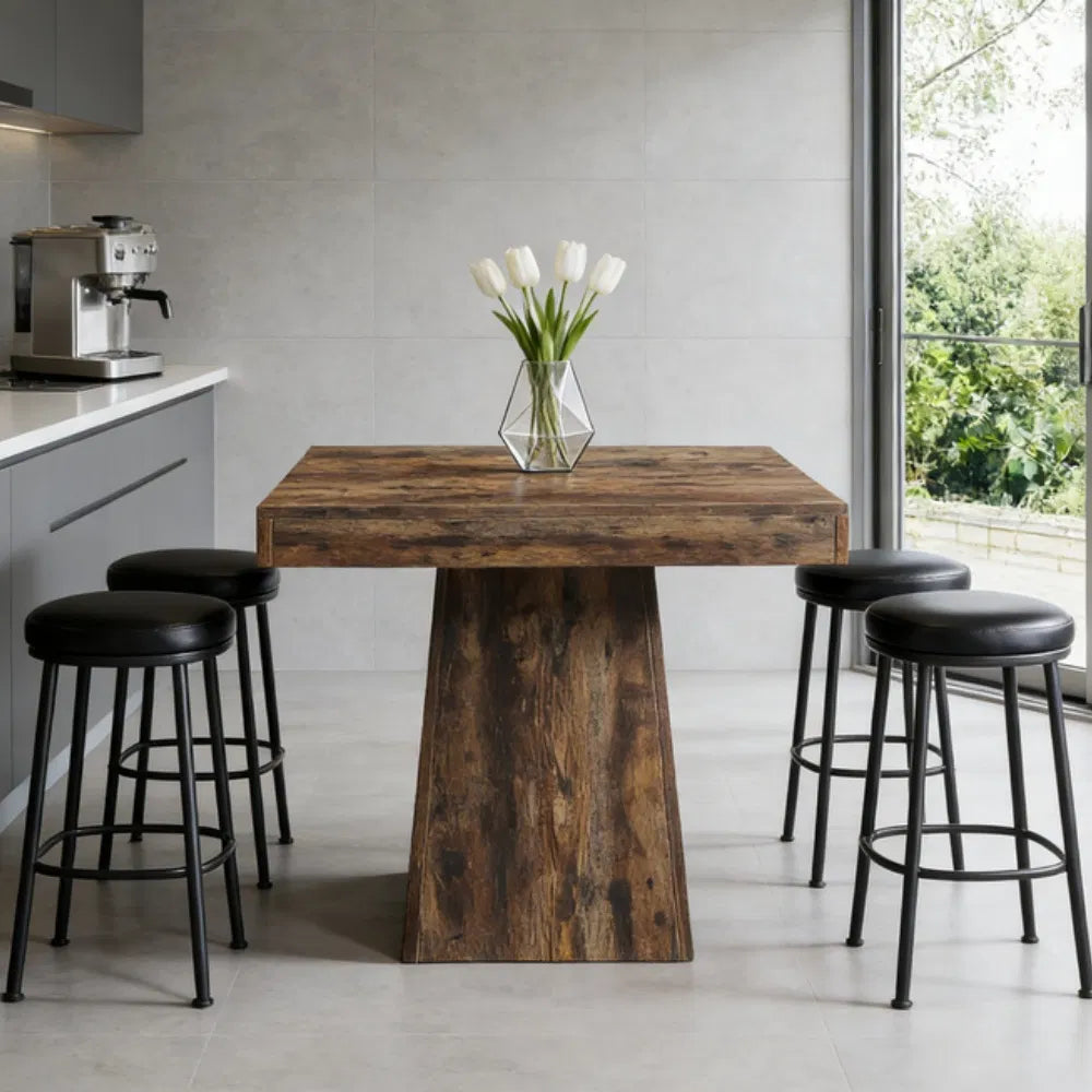 Square Farmhouse Dining Table, 31" – Gray — product photo