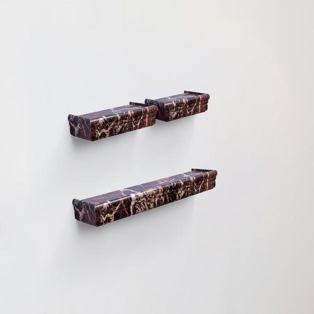 18" Floating Wall Shelf, Wood – Walnut — product photo