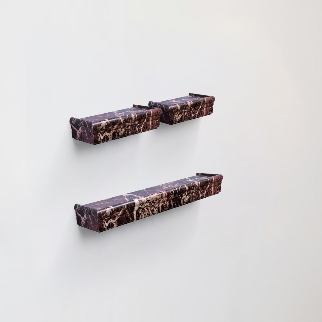 18" Floating Wall Shelf, Wood – Walnut — product photo