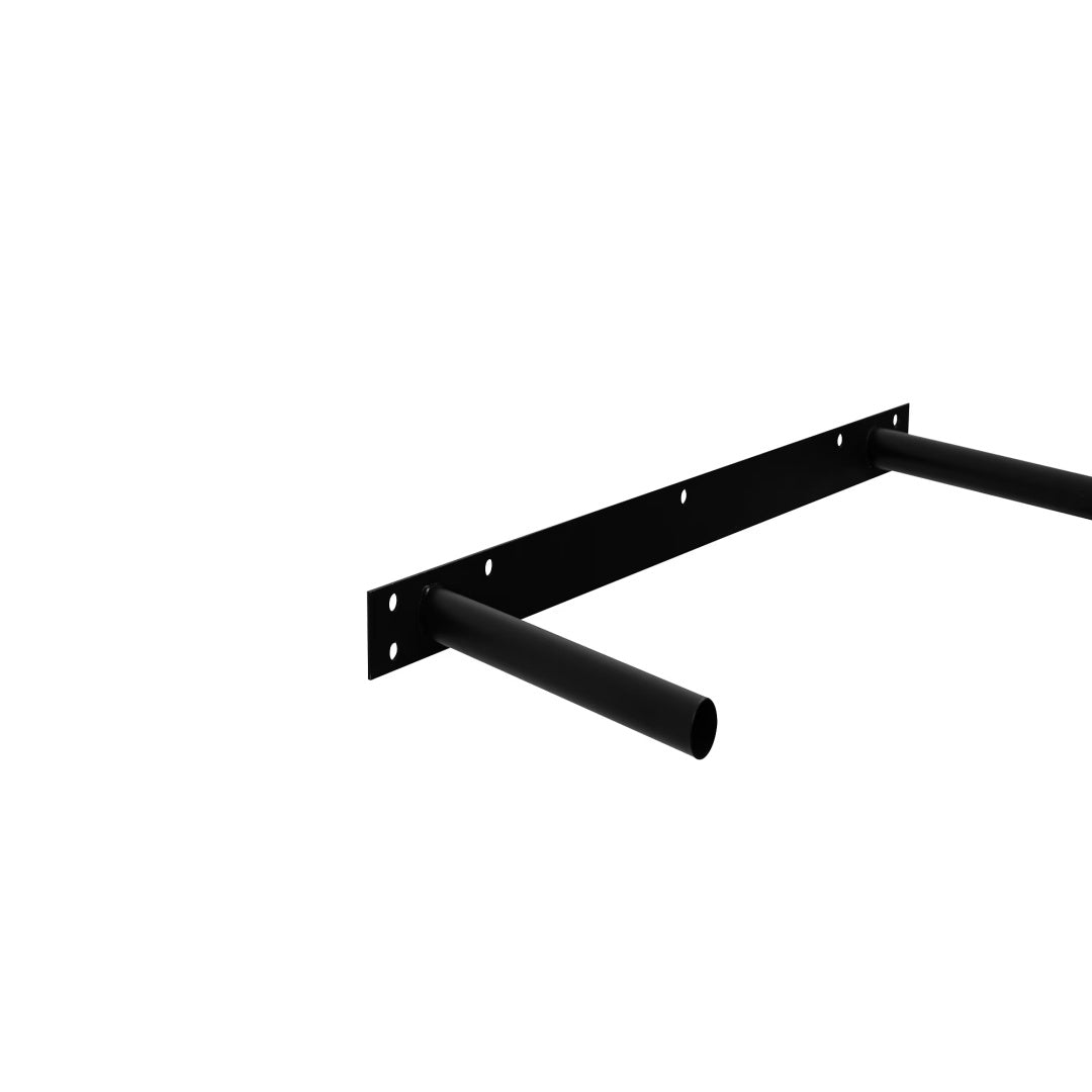 31" Long Floating Wall Shelf, Wood – Brown — detail