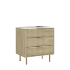 Nightstand with Charging Station & Night Light – Wood — product photo angled