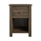 Rustic Nightstand with Storage, Farmhouse – Brown — product photo