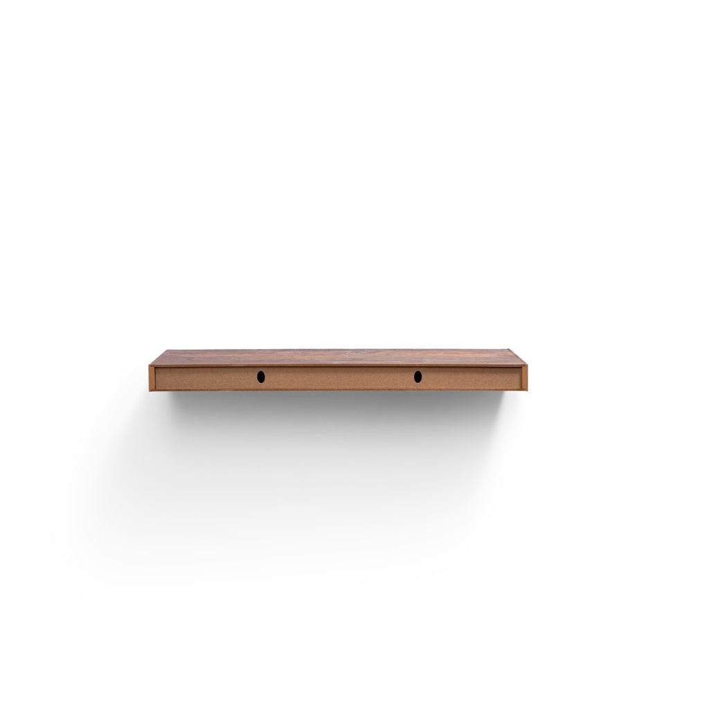 31" Long Floating Wall Shelf, Wood – Brown — product photo