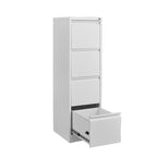 4-Drawer Vertical File Cabinet with Lock – White — product photo