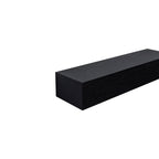 18" Floating Wall Shelf, Wood – Black — product photo