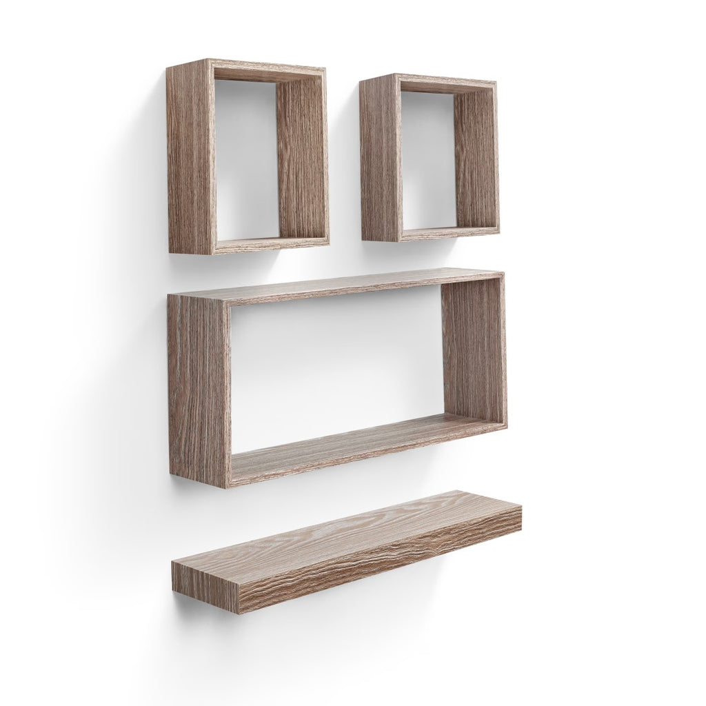 18" Floating Wall Shelf, Wood – Maple — product photo