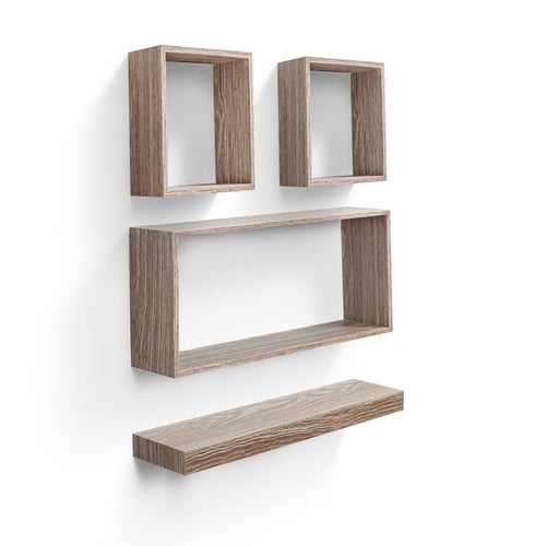 18" Floating Wall Shelf, Wood – Maple — product photo