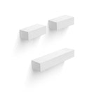 18" Floating Wall Shelf, Wood – White — product photo