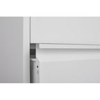 4-Drawer Vertical File Cabinet with Lock – White — detail