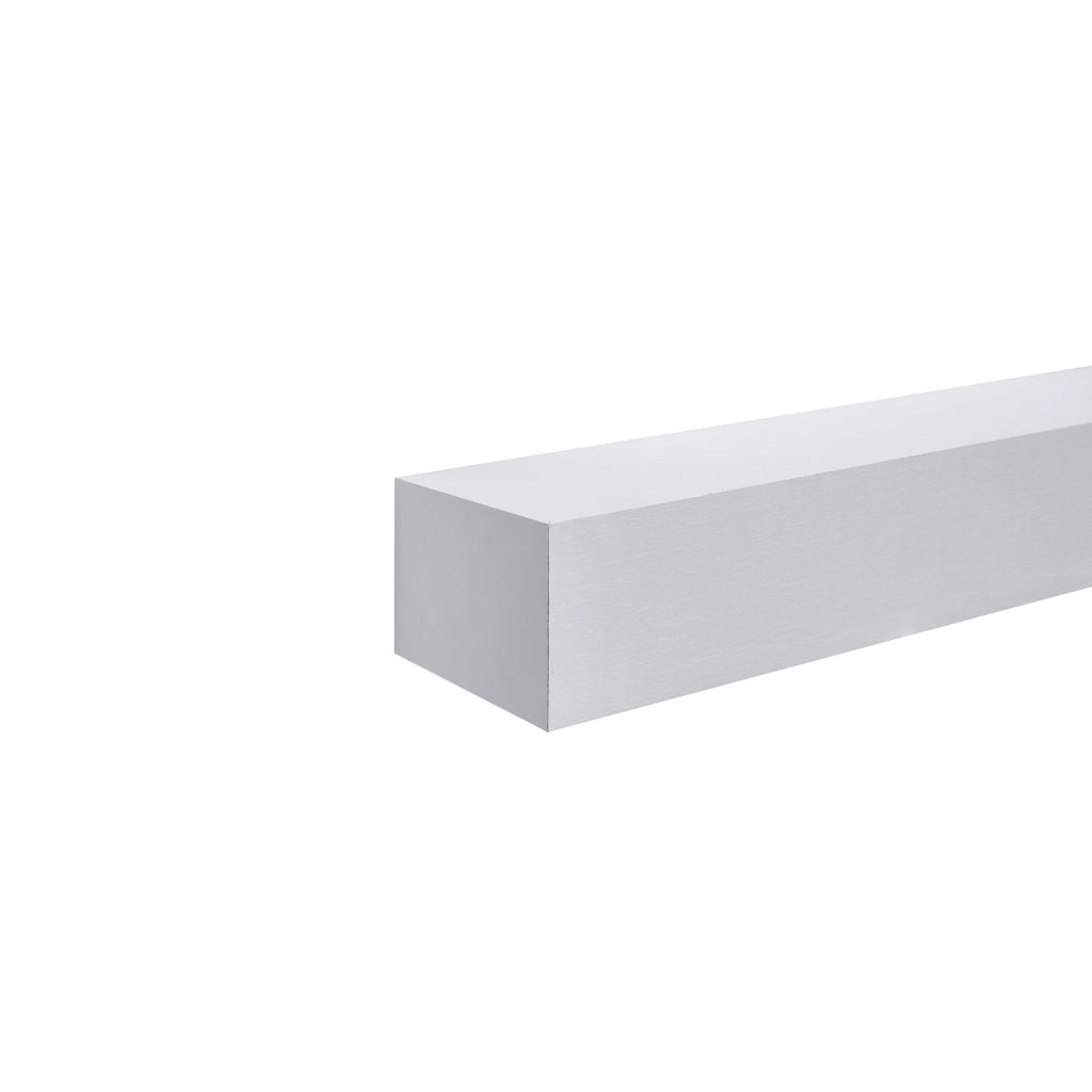 18" Floating Wall Shelf, Wood – White — product photo