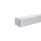 18" Floating Wall Shelf, Wood – White — product photo
