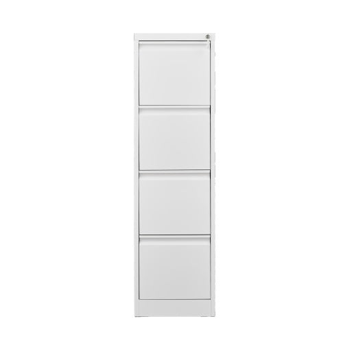 4-Drawer Vertical File Cabinet with Lock – White — product photo