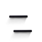18" Floating Wall Shelf with LED Light – Black — product photo