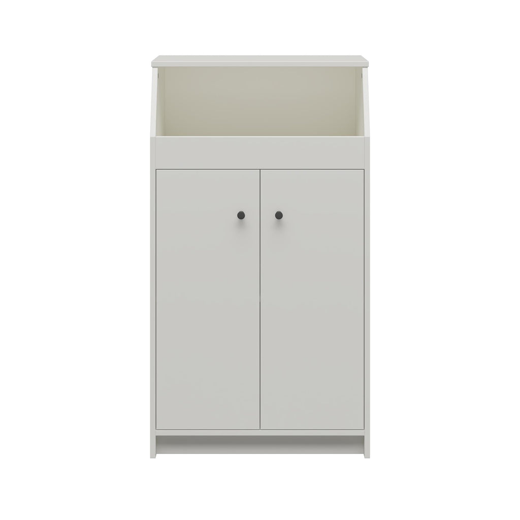 2-Door Storage Tower with Shelves – White — product photo