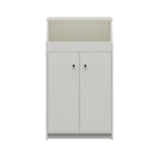 2-Door Storage Tower with Shelves – White — product photo