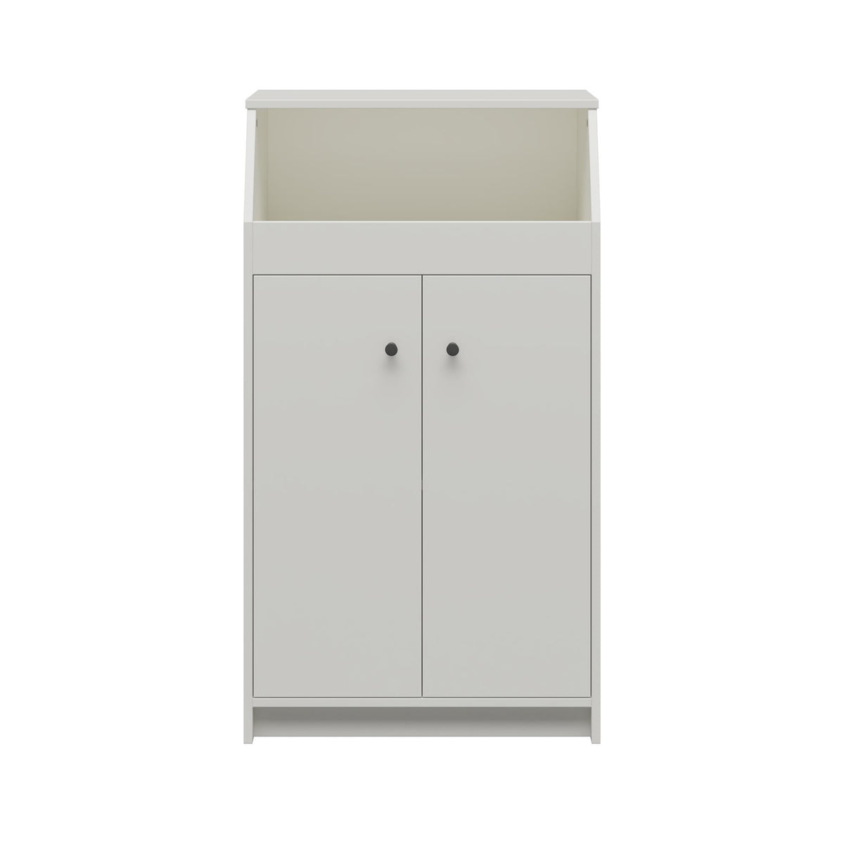2-Door Storage Tower with Shelves – White — product photo