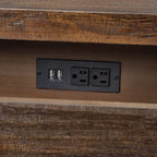 3-Drawer Nightstand with USB Charging & Outlets — detail