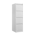4-Drawer Vertical File Cabinet with Lock – White — product photo