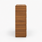 12 Drawers Double Dresser, Modern Wood Dresser Chest Of Drawers With Large Storage Space For Bedroom, Walnut — studio side profile